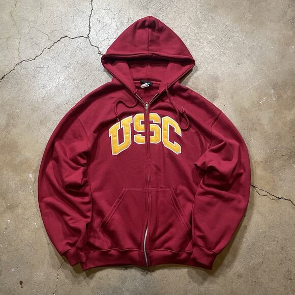 Trojans USC Other - Vintage USC Trojans Russell Apparel Y2K Hoodie Adult Size L Embroidered